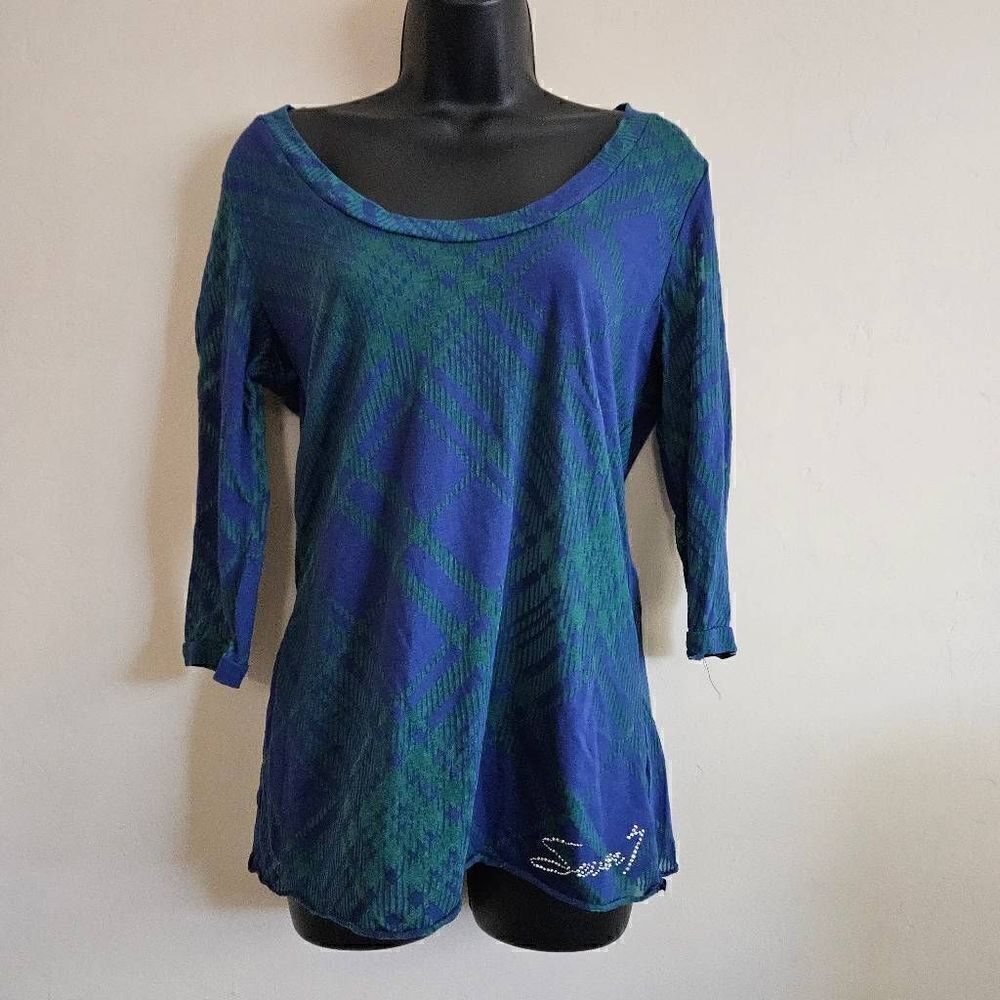 Seven7 Sheer Long Sleeved Top
